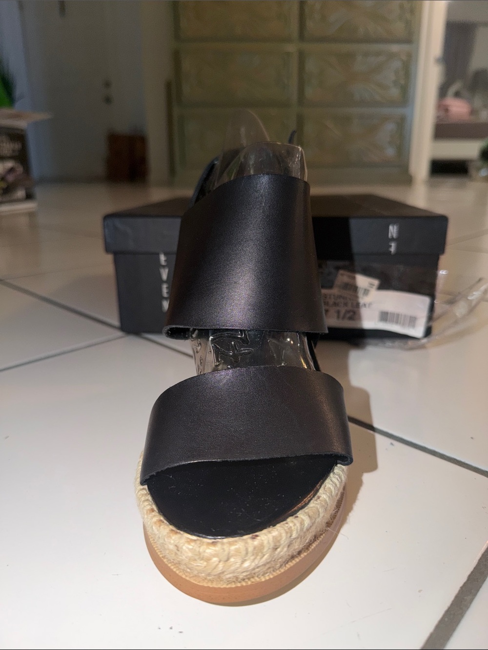 Steven by Steve Madden Black Espadrille